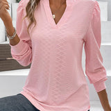 Lorena | Blouse manches longues col V pour femme