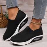 Claire | Sneakers en mesh avec semelle compensée pour femme