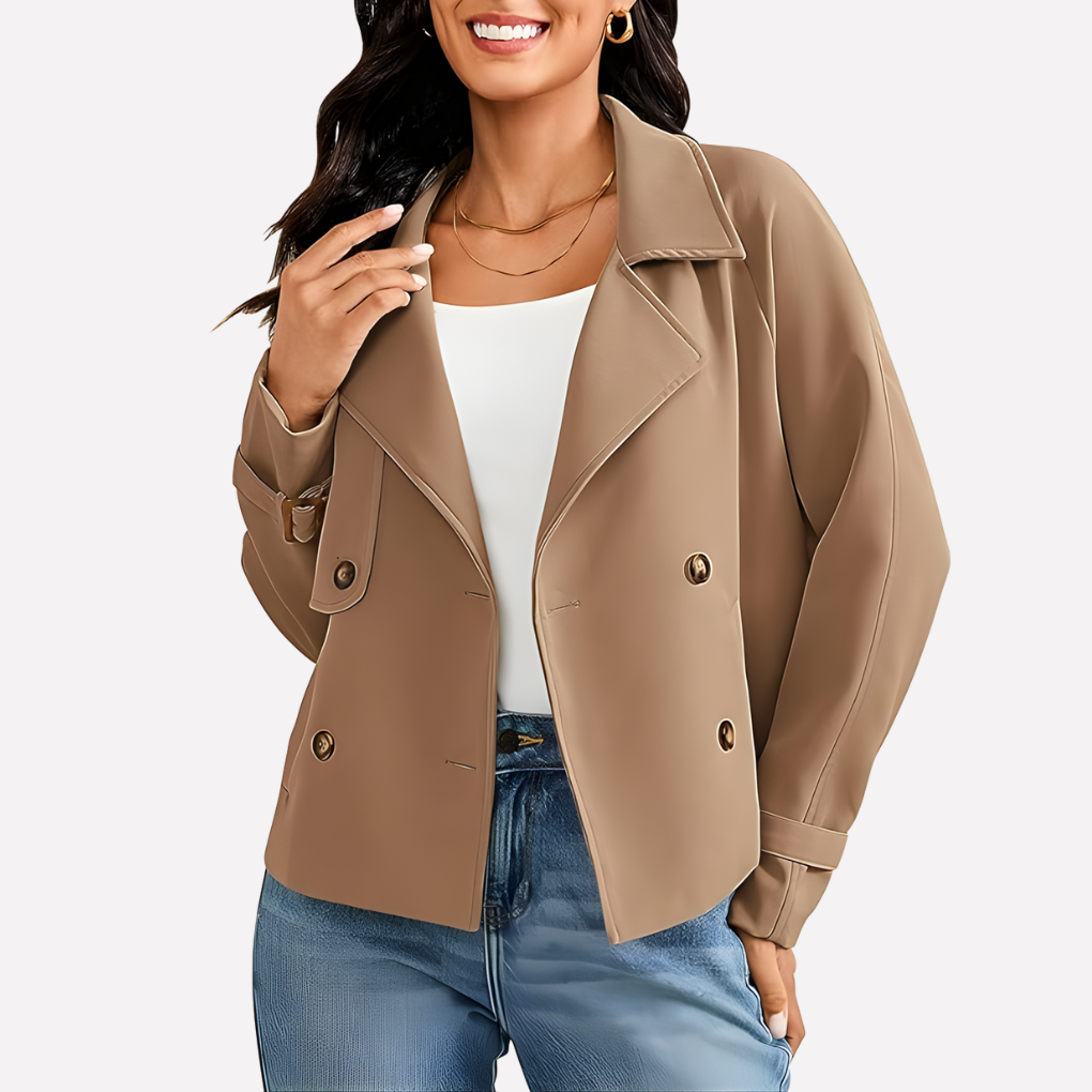 Amely | Blazer femme coupe classique avec col à revers et boutons