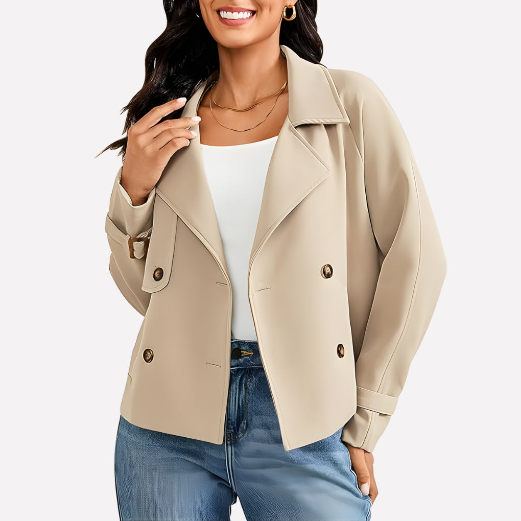 Amely | Blazer femme coupe classique avec col à revers et boutons