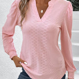 Lorena | Blouse manches longues col V pour femme