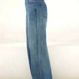 Nora | Jean denim coupe loose à jambes larges pour femme