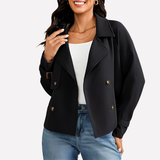 Amely | Blazer femme coupe classique avec col à revers et boutons