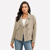 Amely | Blazer femme coupe classique avec col à revers et boutons