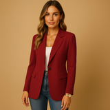 Pauline | Blazer tailleur structuré pour femme à coupe ajustée