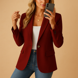 Pauline | Blazer tailleur structuré pour femme à coupe ajustée