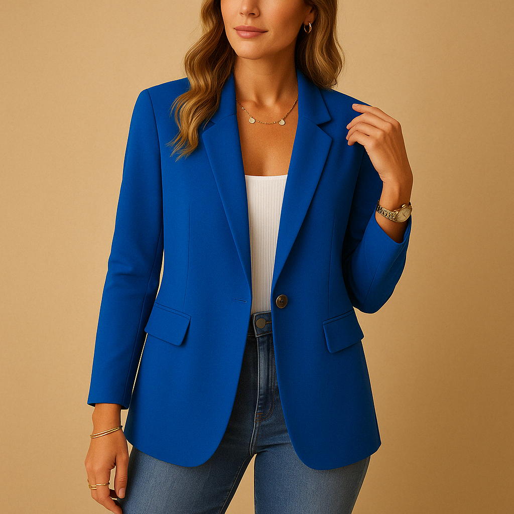 Pauline | Blazer tailleur structuré pour femme à coupe ajustée