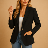 Pauline | Blazer tailleur structuré pour femme à coupe ajustée