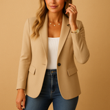 Pauline | Blazer tailleur structuré pour femme à coupe ajustée