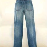 Nora | Jean denim coupe loose à jambes larges pour femme