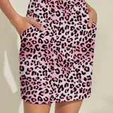 Savana | Jupe-short fendue imprimée pour femme