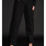 Louna | Jean denim motif diamant coupe regular pour femme