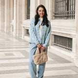Margaux | Jean denim pailleté coupe regular pour femme