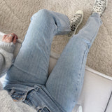 Margaux | Jean denim pailleté coupe regular pour femme