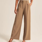 Rose | Pantalon évasé taille haute pour femme