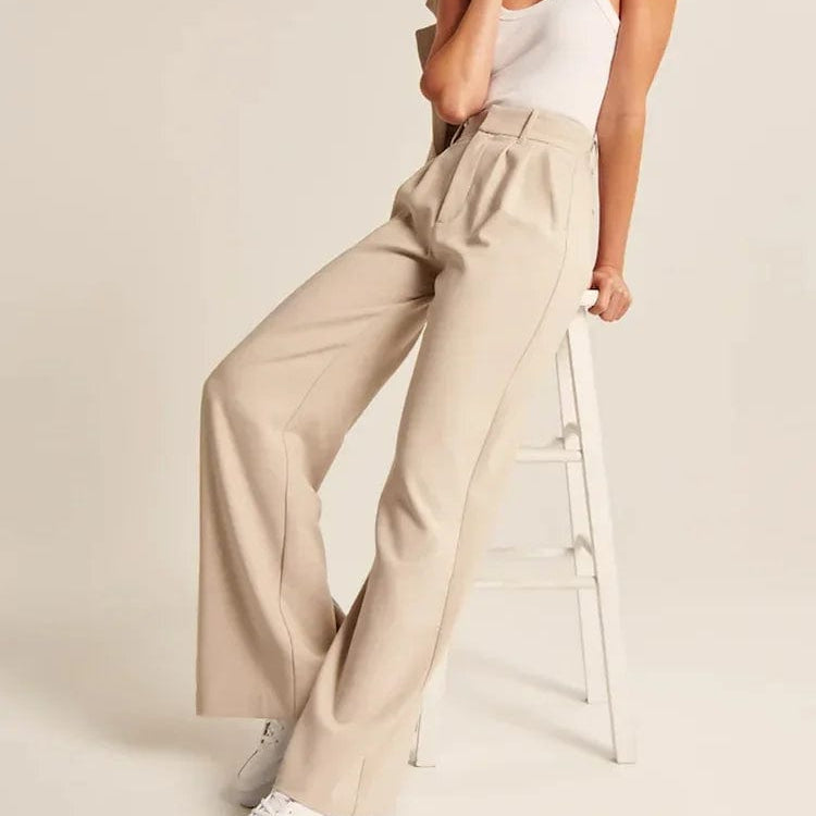 Rose | Pantalon évasé taille haute pour femme