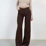 Rumi | Pantalon élégant et confortable à jambes larges pour femme – coupe regular